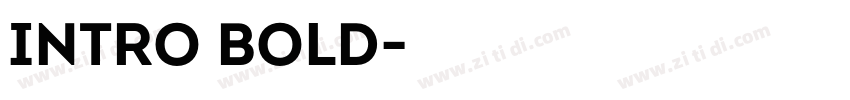 INTRO BOLD字体转换